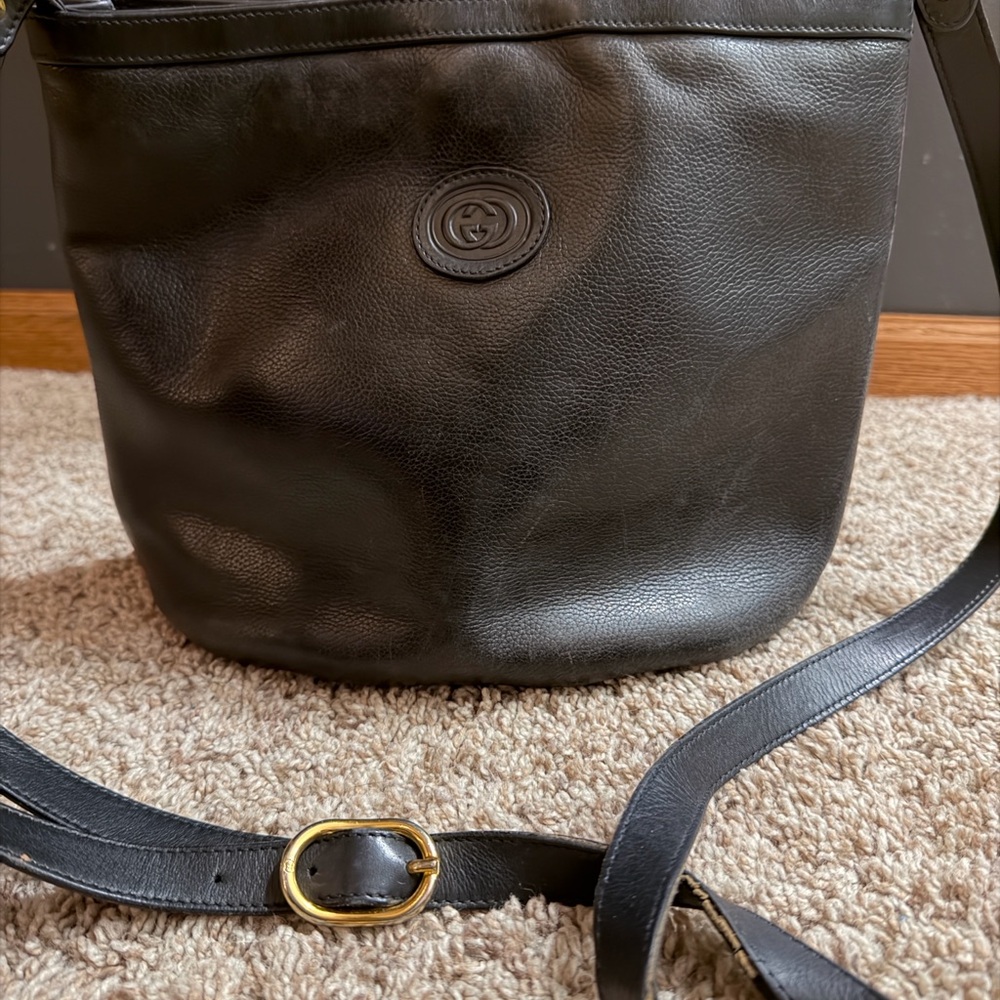 Gucci Black Leather Bag